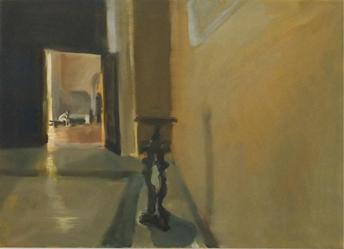 La parete gialla (the yellow wall)_olio su tela_50x70cm_2025