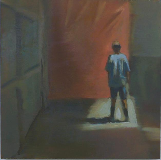 Backstage_olio su tavola_30x30cm_2025